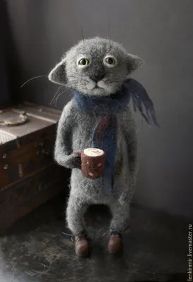 Кот держит чашку кофе с текстом 2 Стоковое Изображение - изображение  насчитывающей удерживание, латте: 167814441
