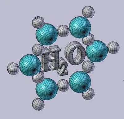 Молекула воды H2o. Атомы отображаются в виде сферы с обычным кодированием  по цвету : Красный цвет кислорода, водорода белый. Иллюстрация штока -  иллюстрации насчитывающей океан, цвет: 188414590