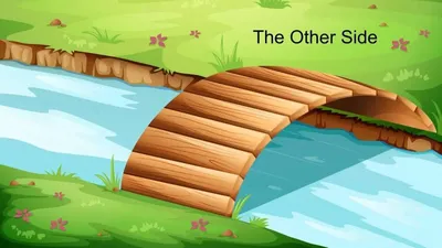 Мост скрещивания много детей в парке Иллюстрация вектора - иллюстрации  насчитывающей среда, река: 79622345