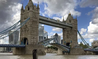 Тауэрский мост | Tower Bridge, Великобритания, разводной мост, Темза, XIX  век, пешеходные галереи, смотровая площадка