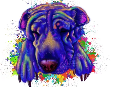 Фото нарисованных собак: бесплатная загрузка в различных форматах