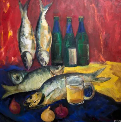Купить плакат Натюрморт с рыбой №6 от 290 руб. в арт-галерее DasArt