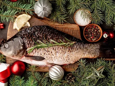 Оформление рыбы на праздничный стол - 65 фото