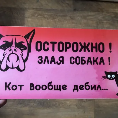 Табличка информационная на ПВХ Осторожно Злая собака, размер 20х30 см —  купить в интернет-магазине по низкой цене на Яндекс Маркете