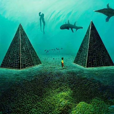 [63+] Пирамиды под водой фото фото