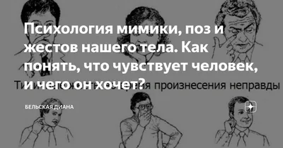 Психология мимики, поз и жестов нашего тела. Как понять, что чувствует  человек, и чего он хочет? | Оглянись, открой глаза | Дзен