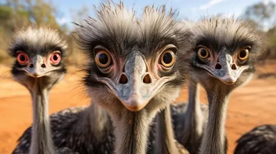 Emu Dromaius Novaehollandiae Пасутся Лугу Эму Вторая Величине Птица Мире  стоковое фото ©grapix 588870014