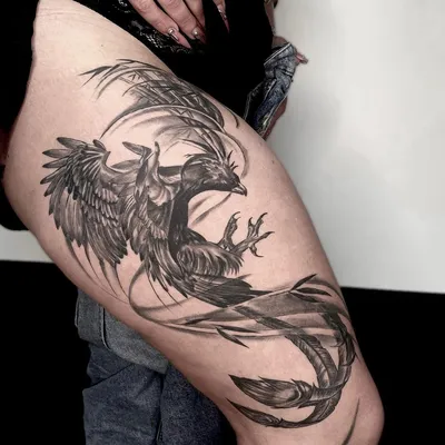 Эскизы Татуировки Феникс ☛ https://tattoo-ideas.ru #тату #татуфеникс  #татудлядевушек #татудлямужчи… | Japanese phoenix tattoo, Small phoenix  tattoos, Phoenix tattoo