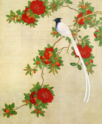 Птицы и цветы - традиционная тема китайской живописи . Обсуждение на  LiveInternet - Российский Сервис Онлайн-Дневников
