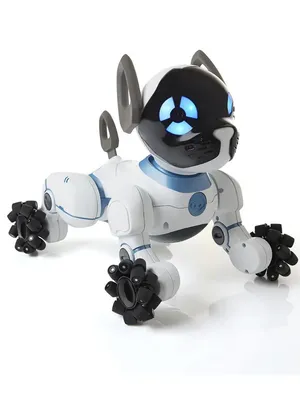 Фото робота-собаки в стиле киберпанк