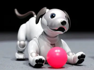 Робот-собака в минималистическом дизайне: скачать jpg