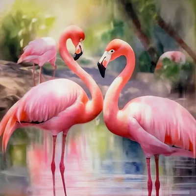Скачать 1920x1080 розовый фламинго, фламинго, птица, клюв, перья, розовый  обои, картинки full hd, hdtv, fhd, 1080p