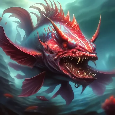 Морской демон рыба» — создано в Шедевруме