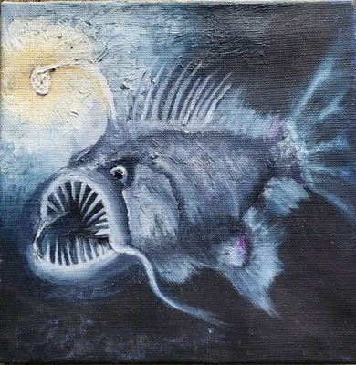 Картина Рыба-дьявол ᐉ Малеш Мария ᐉ онлайн-галерея Molbert.