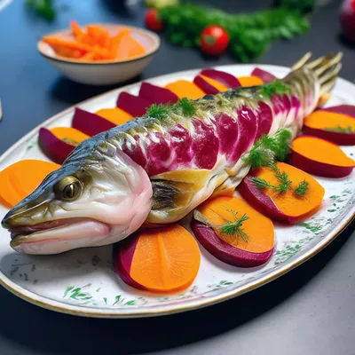 запеченная морская рыба фаршированная овощамидиетическое и здоровое питание  запеченная рыба на сковороде Фото Фон И картинка для бесплатной загрузки -  Pngtree