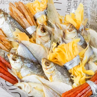 Рыба и морепродукты: Кальмар по-шанхайски с кунжутом