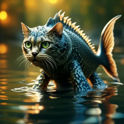 Пин от пользователя PhotoPicture on the canvas | P на доске кошки креатив |  Кот, Кошки, Рыба
