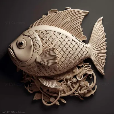 Жемчужная рыба, Природа 3D модель для ЧПУ: STL / MAX (obj)