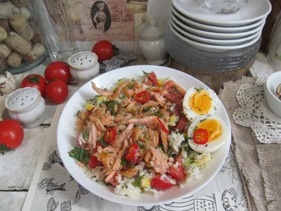 Салат из копченой рыбы с луком - пошаговый рецепт с фото на Повар.ру