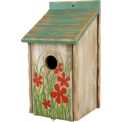 Коробка для разведения птиц, скворечник для попугаев, клетка, подвесной  деревянный домик с окунем | AliExpress