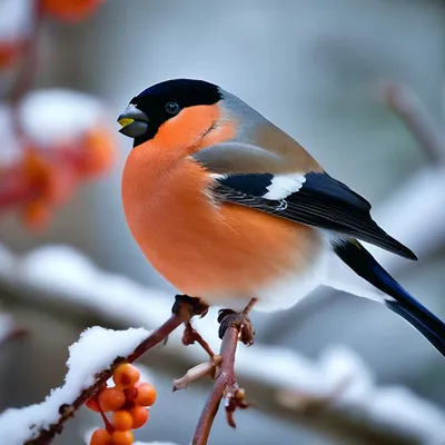 Серый снегирь - ANIMAL PHOTO