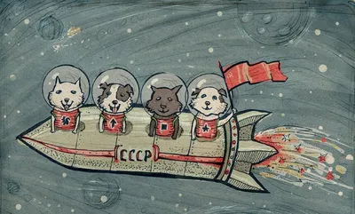 Собаки в космическом пространстве: красочные и эмоциональные изображения