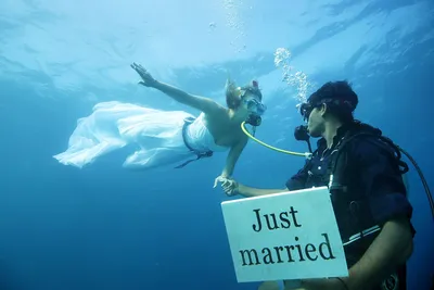 [65+] Свадьба под водой фото фото