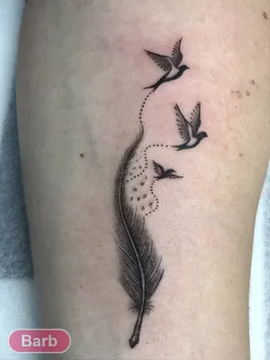 Татуировки птицы на руке у девушек: красота и символизм - tattopic.ru