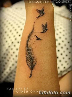 Татуировка птицы на руке: идеи, значения и техники выполнения - fotovam.ru