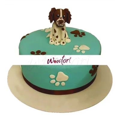 Фото торта в виде собаки - размер S, формат jpg