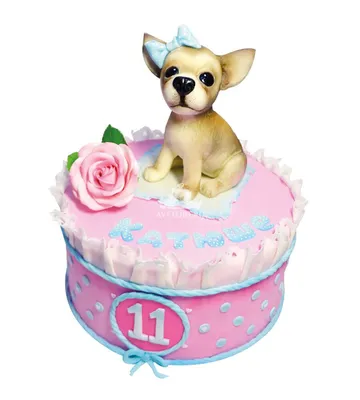 Изображение торта в форме собаки - jpg, в хорошем качестве