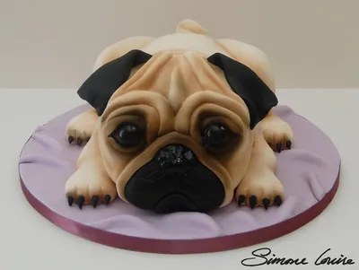 Фото торта в виде собаки - размер L, формат jpg