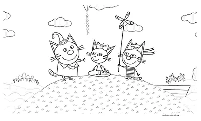 Набор пазлов «Три кота» 16.5×15×0.3 см, по лицензии ТРИ КОТА | AliExpress