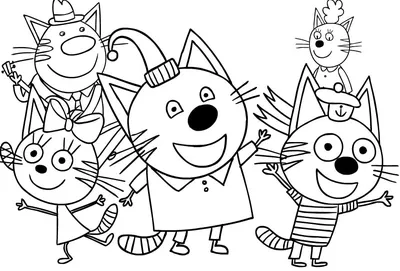 Карамелька | Три кота вики | Fandom | Детские аппликации, Детские темы,  Шаблоны печати