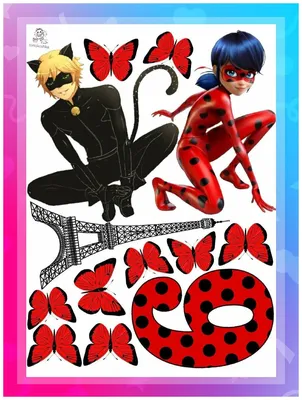 Купить вафельную картинку на торт Ladybug