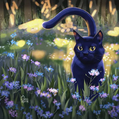 Весенний кот рисунок - 67 фото