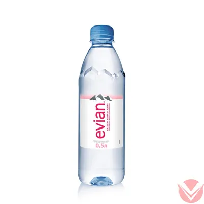 Вода Evian 0.75 литра, спорт, без газа, пэт, 6 шт. в уп. - Аквамир Юг