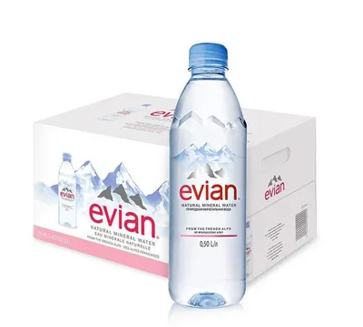 Купить минеральную воду из Франции Evian н/газ, ПЭТ, 0.5л