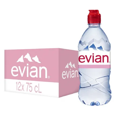 Вода минеральная столовая Evian природная негазированная 24 штуки по 0.5 л  купить по низкой цене 2 094.00р. с доставкой в Москве и области