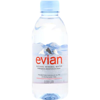 Вода минеральная \"Evian\", 0.33 л., негазированная 9107187 купить в Минске —  цена в интернет-магазине OfficetonMarket.by