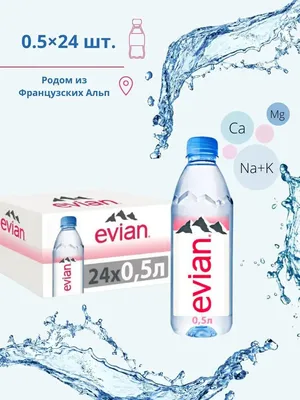 Вода минеральная Evian, 1л (3068320011066) | Продмаг