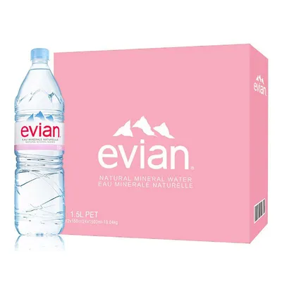 Вода минеральная Evian негазированная 0.75 л пэт - купить с доставкой |  MineralSprings