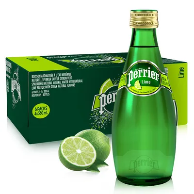 Вода Perrier Lime (Перье Лайм) газ. 0,33л стекло 107 руб.