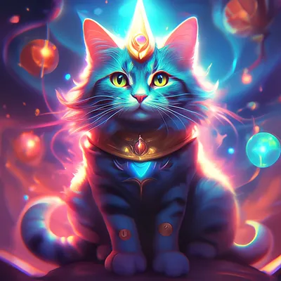 Магические коты: волшебные помощники и защитники» — создано в Шедевруме