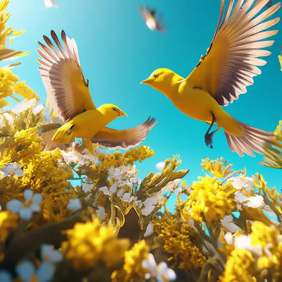 Крупная птица с желтым брюшком - 71 фото