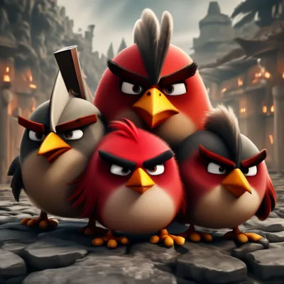 Angry Birds Злые Птицы - Красная Птица - Angry Birds - YouLoveIt.ru